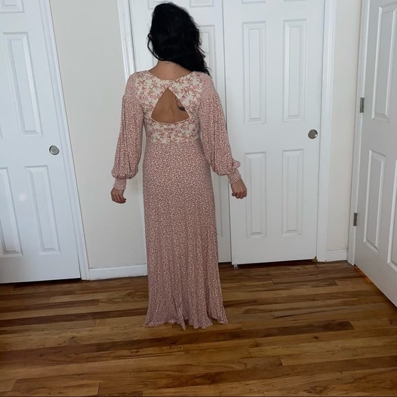NWOT Free People Floral Maxi Dress Size Small - Picture 2 of 4